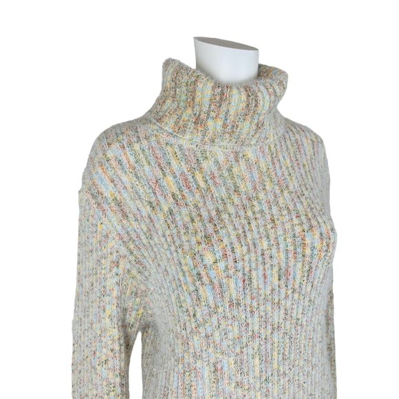 Lulus Sweater Dress Women's Size XS Sweet Whispers Multicolored Eyelash Knit Tur - Picture 3 of 11